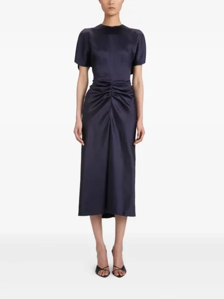 Midi suknelė Victoria Beckham mėlyna