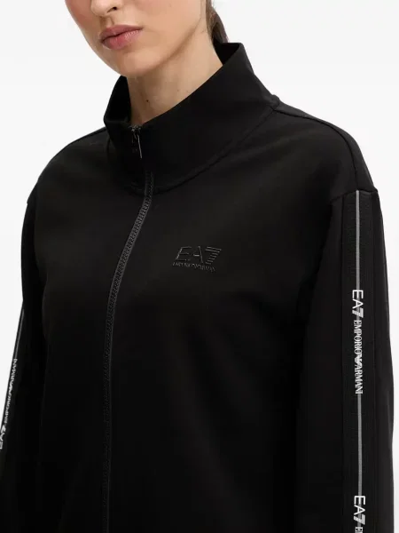 Φούτερ Ea7 Emporio Armani με αυτόγραφο μαύρο