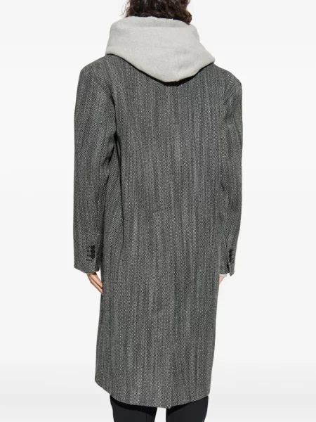 Palton Dsquared2 cu model herringbone gri