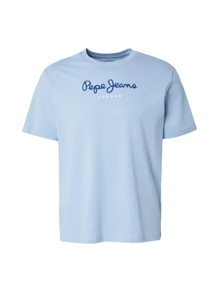 Pepe Jeans Tricou Eggo N bleumarin / albastru deschis alb