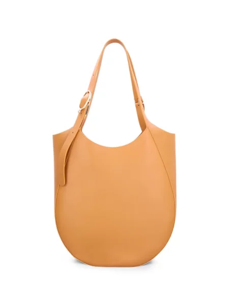 Geantă Longchamp din piele maro