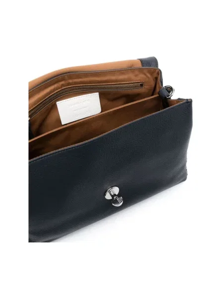 Torebka Zanellato koronkowa niebieska