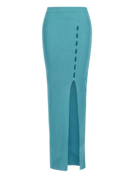 Fusta maxi Roberto Cavalli lungă albastru