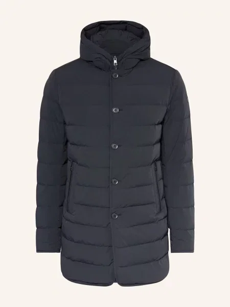 Duno Péřová Parka Loft Hoody Licosa S Odnímatelnou Kapucí tmavě modrá