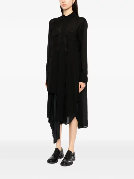 Košeľové šaty Yohji Yamamoto čierna