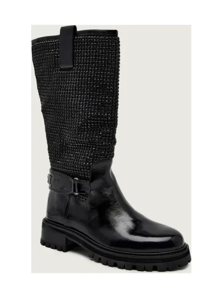 Kurt Geiger London bokacsizma Kurt Mid Calf Boot lapos talpú fekete
