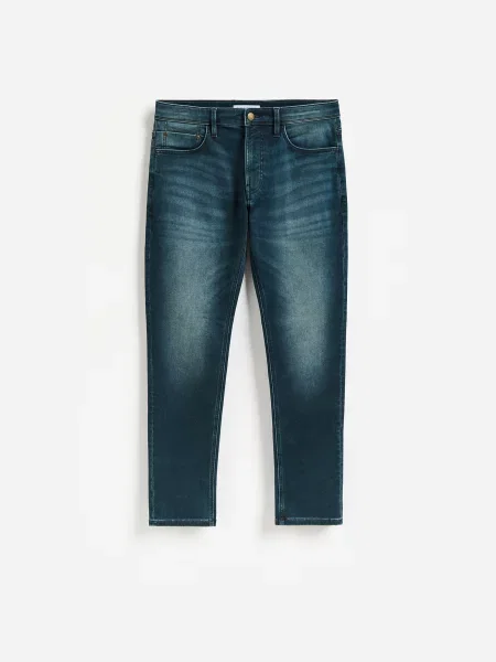 Reserved Джинси slim з вареним ефектом indigo jeans 