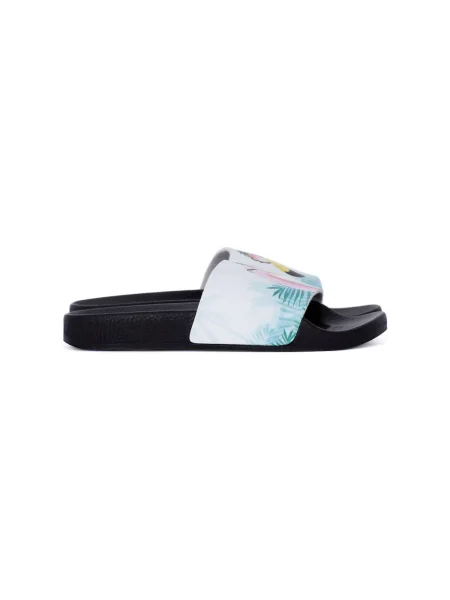 Papuci White Brand alb