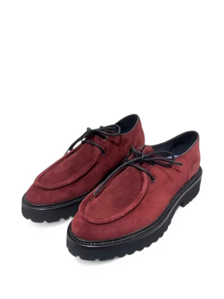 Pantofi derby Calce chunky roșu