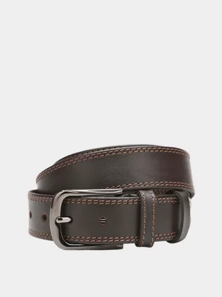Кожаный ремень Borsa Leather коричневый