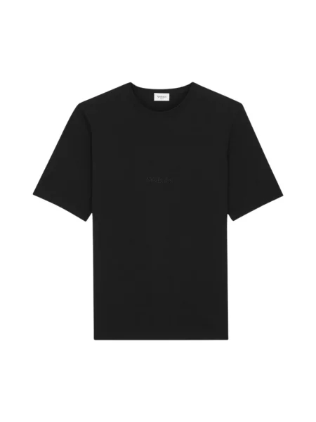 Koszulka Saint Laurent z logo czarna