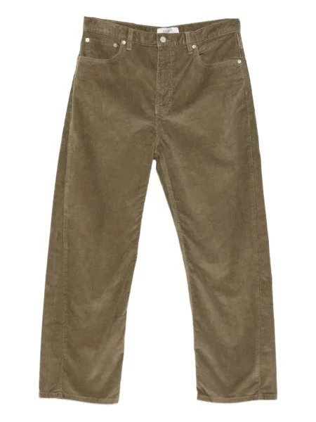 Pantaloni Studio Nicholson de catifea cord verde