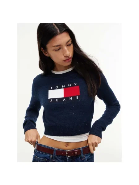 Geacă de blugi Tommy Jeans albastru