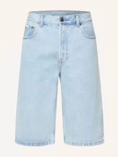 Calvin Klein Jeans Džínové Šortky Loose Fit tmavě modrá