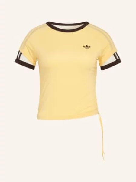 Adidas Originals Koszulka Layered Calitee Z Mieszanki Materiałów weiss biała