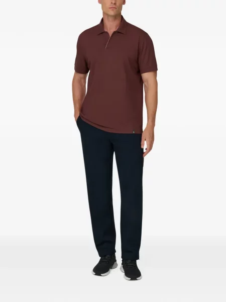 Tricou polo Boggi Milano stretch roșu