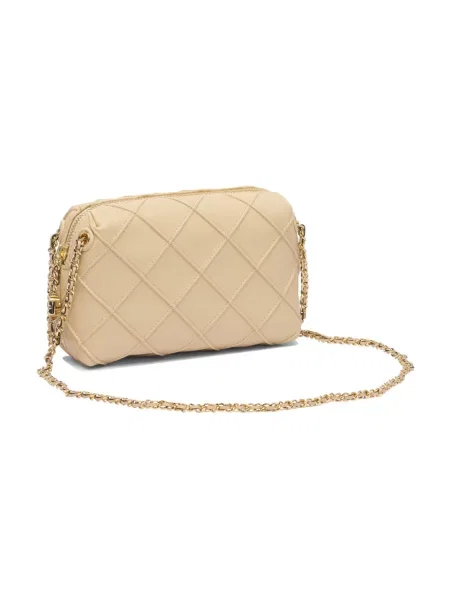 Torebka crossbody Tory Burch skórzana beżowa