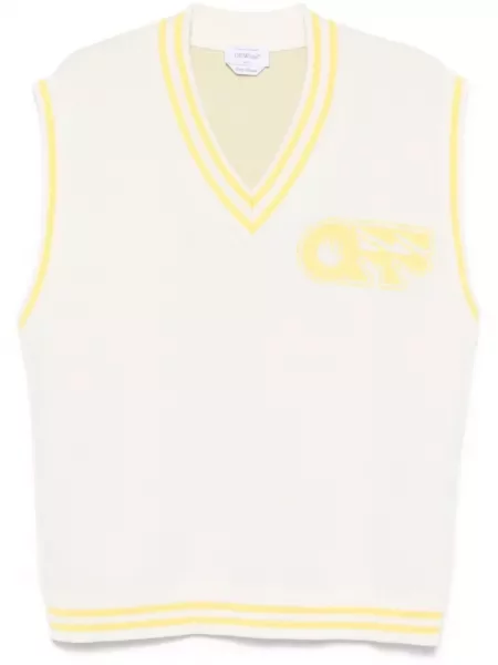 Vestă Off-white alb