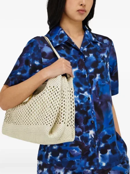 Geantă shopper Ferragamo alb