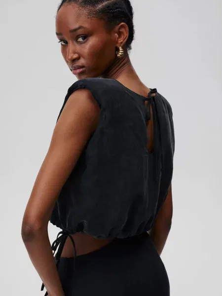 Блузка Undress Code Persephone Top однотонна чорний