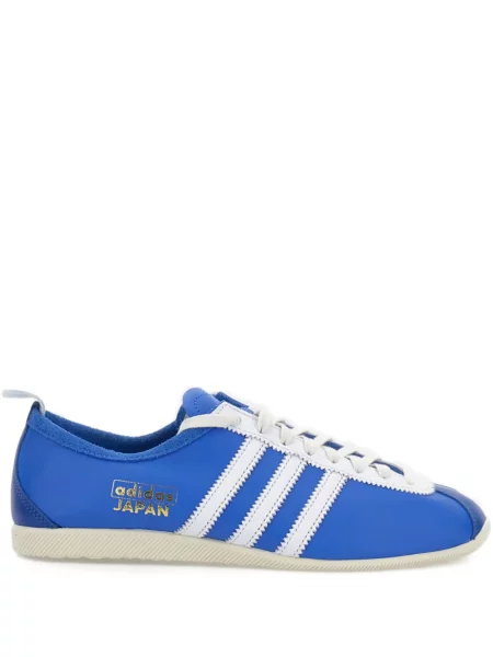 Ριγέ δερμάτινα sneakers Adidas μπλε