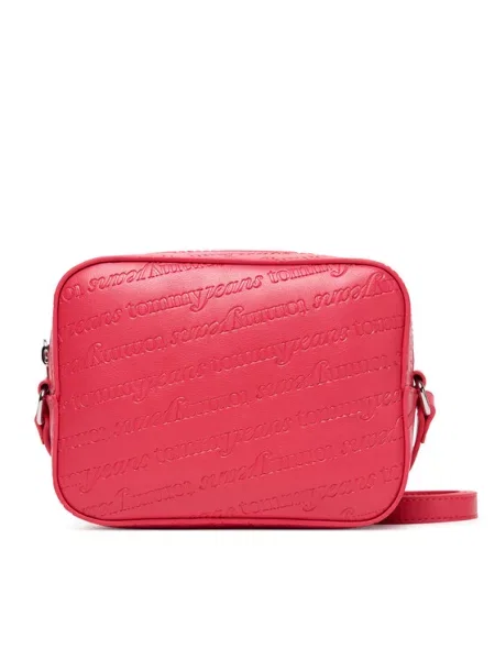Tommy Jeans Ročna torba Tjw Must Aop Camera Bag Bordo rdeča