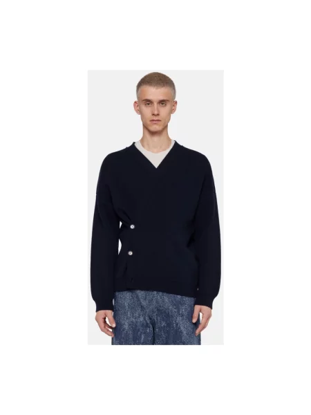 Sweter Laneus zamszowy zielony