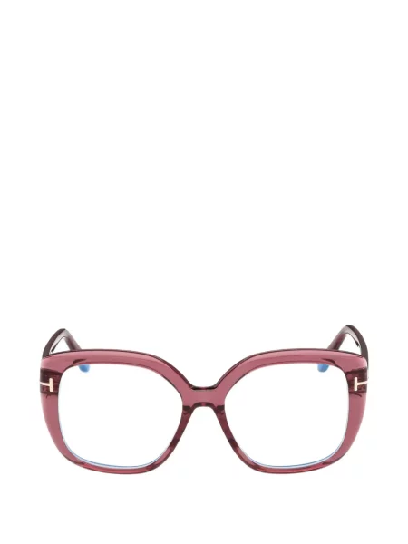 Ochelari de soare Tom Ford Eyewear cu imprimeu geometric roșu