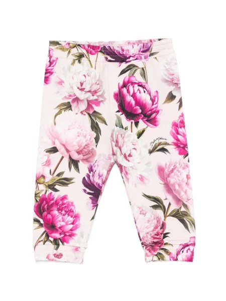 Dětské kalhoty Dolce & Gabbana růžové