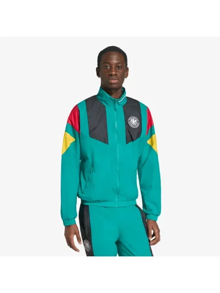 ADIDAS PERFORMANCE Sportovní bunda DFB EQT TT žlutá / nefritová / červená černá