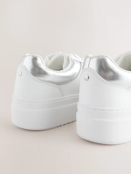 Sneakerși Next alb