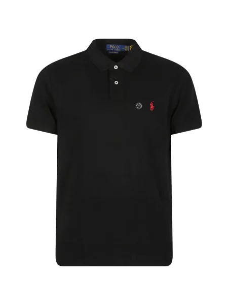 Λινό ριγέ polo Polo Ralph Lauren με κέντημα πράσινο