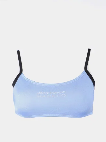 Верхня частина купальника Armani Exchange блакитний