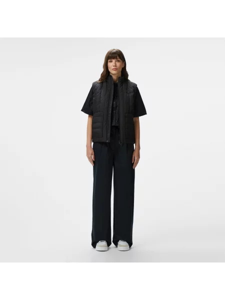 Жилет Lacoste с капюшоном с лого черный