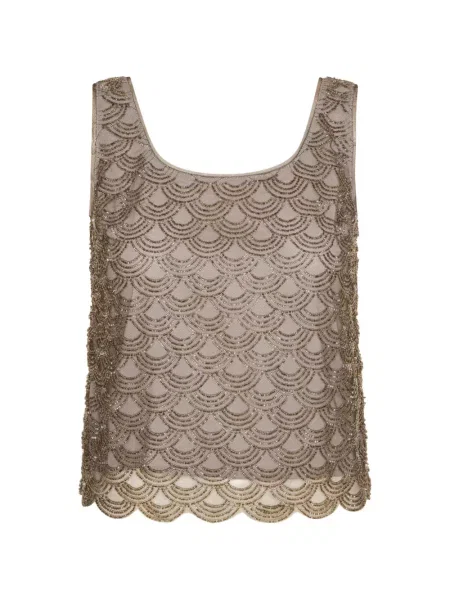 Top Rotate Birger Christensen cu paiete gri