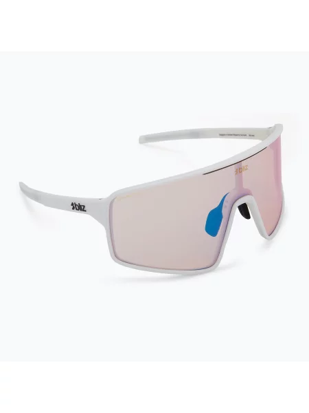 Bliz Nano Optics Nordic Light матово бяло/коралово/оранжево синьо мулти слънчеви очила бяло