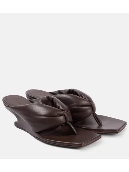 Chiloți tanga Rick Owens din piele bordo