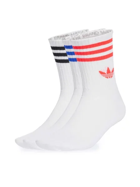 Κάλτσες adidas Crew Socks White/ Black/ Clear Pink S λευκό