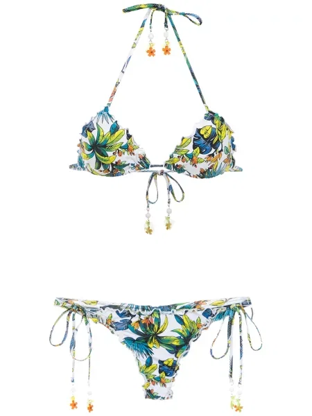 Bikini Amir Slama cu imagine alb