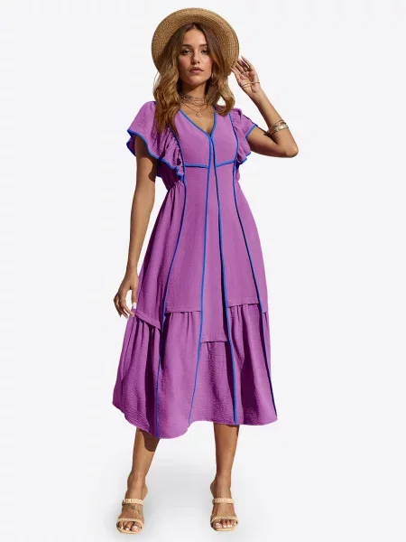 Imily Bela Rochie / lila albastru