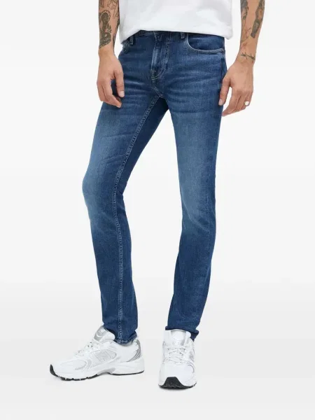 Mršav skinny fit traperice Guess plava