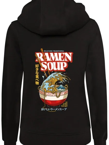 Mister Tee Mikina Ramen Soup zmiešané farby čierna