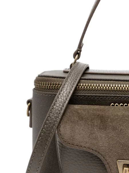 Τσάντα shopper Coccinelle με σχέδιο καφέ