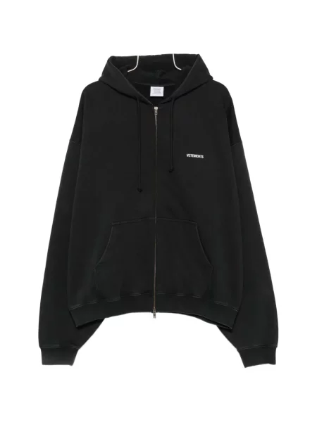Hanorac cu glugă Vetements cu imagine negru