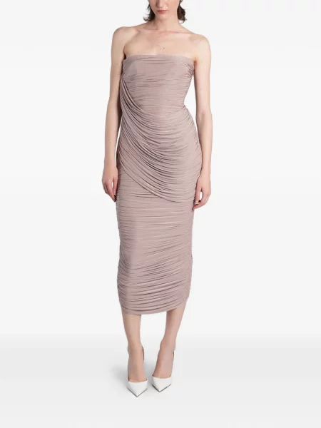 Rochie midi Alex Perry fără bretele roz