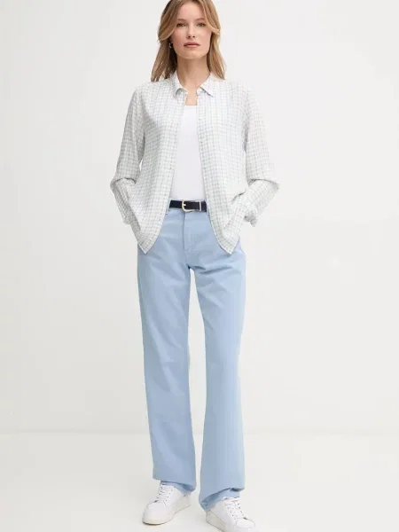 United Colors of Benetton jeansy high waist niebieskie