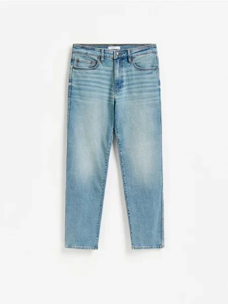 Reserved Прямі джинси з ефектом прання indigo jeans 