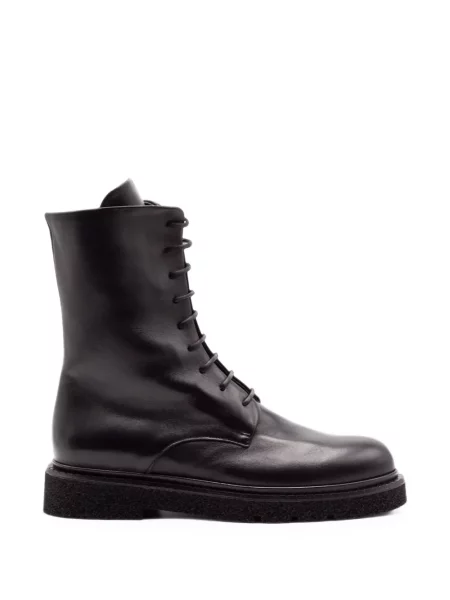 Botine Guglielmo Rotta cu șireturi din dantelă negru
