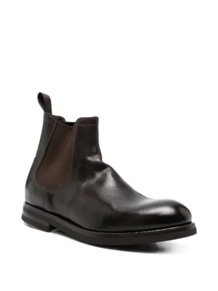 Botine chelsea Green George din piele verde