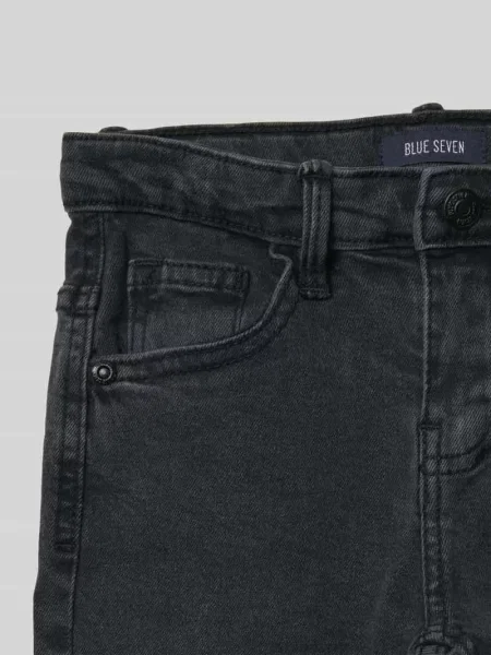 Jeansy o kroju slim fit z 5 Blue Seven czarne